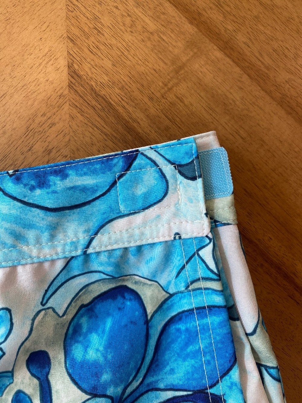 RipSkirt Hawaii Floral Wrap Skirt Sz XS Blue Green Women's Coastal Resort Beach - Picture 3 of 10